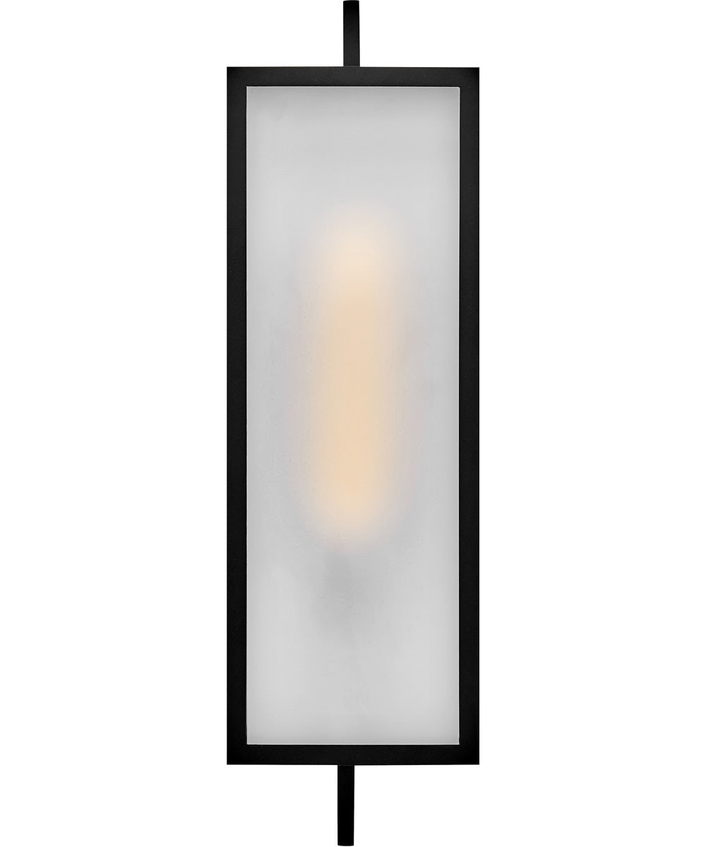 Halden 1-Light Large Wall Mount Lantern in Black