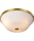 Royale 3-Light Close-to-Ceiling Burnished Brass