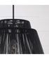 Jasper 1-Light Outdoor Hanging-Lantern Oynx and Black