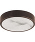 Slab 5.5 inch LED Alabaster Flush Mount Dark Bronze
