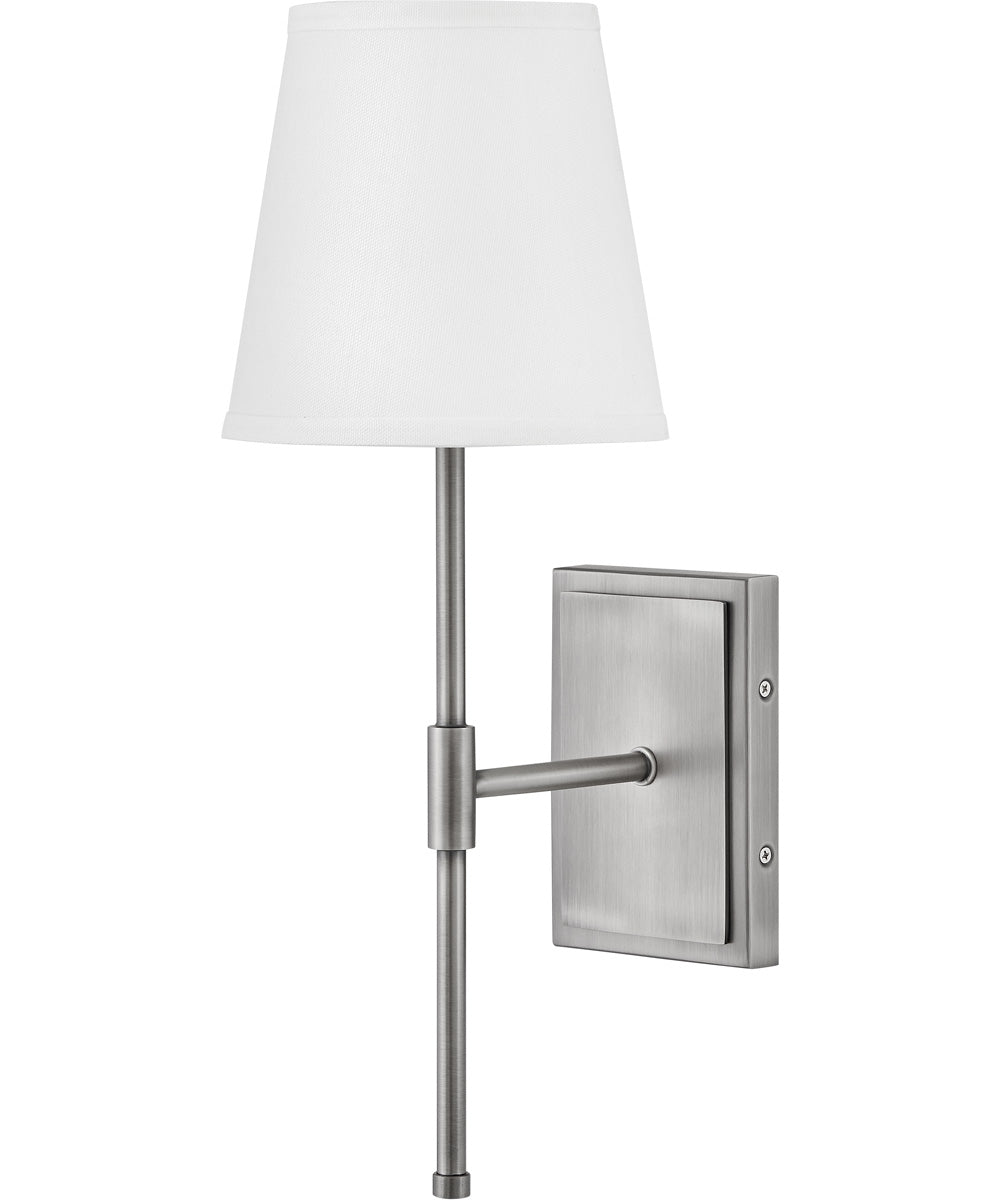 Beale 1-Light Medium Single Light Sconce in Antique Nickel
