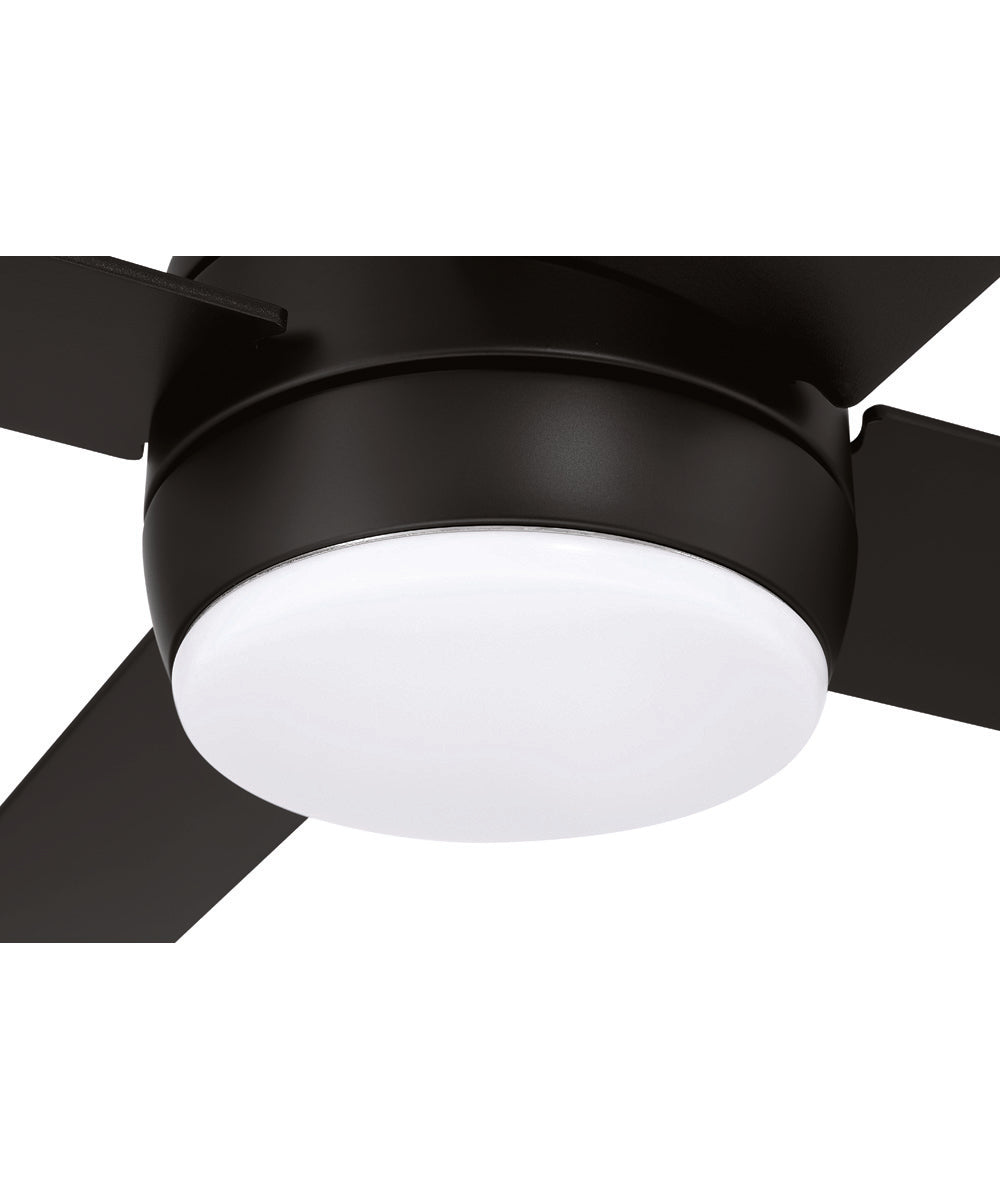 Kelsey 52" 4-blade Indoor Ceiling Fan 1-Light Fan Flat Black