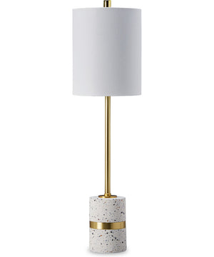 Maywick Metal Table Lamp White/Brass