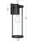 Kagen Extra Large Outdoor Wall Light with Clear Glass Panels Matte Black