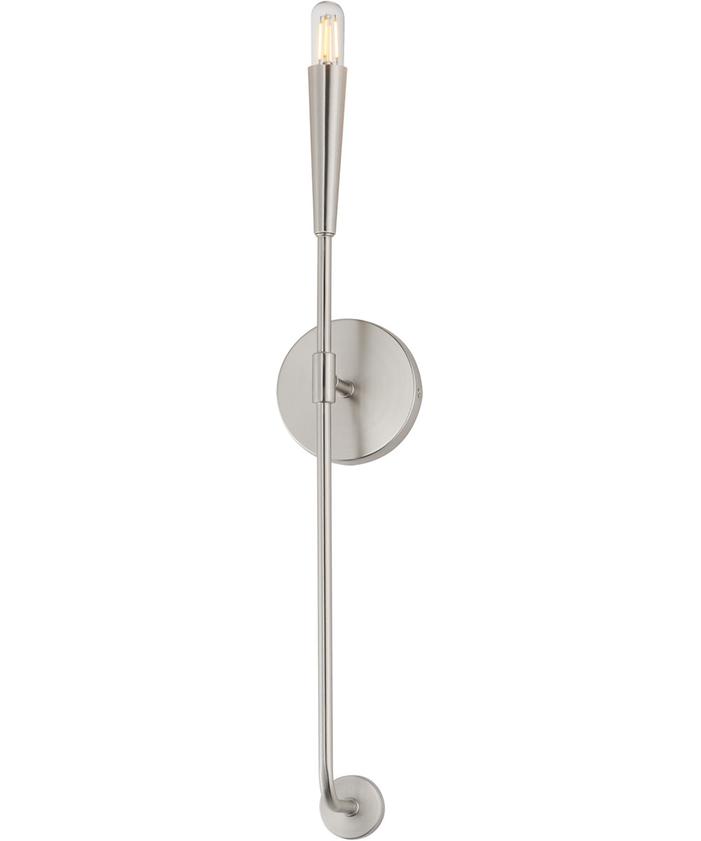 Vela 1-Light Sconce Satin Nickel