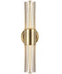 Cret 2 Light LED Brass Sconce