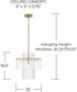 Blair 1-Light Pendant Aged Brass
