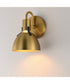 Dusk 1-Light Wall Sconce Satin Brass