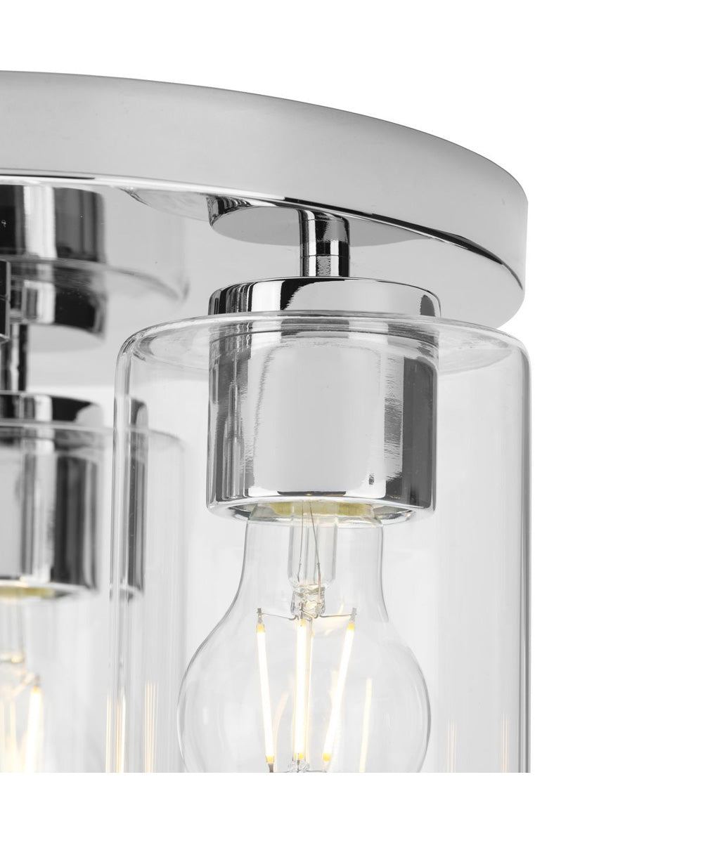 Cofield 12 in. 3-Light Flush Mount P350237 Polished Chrome