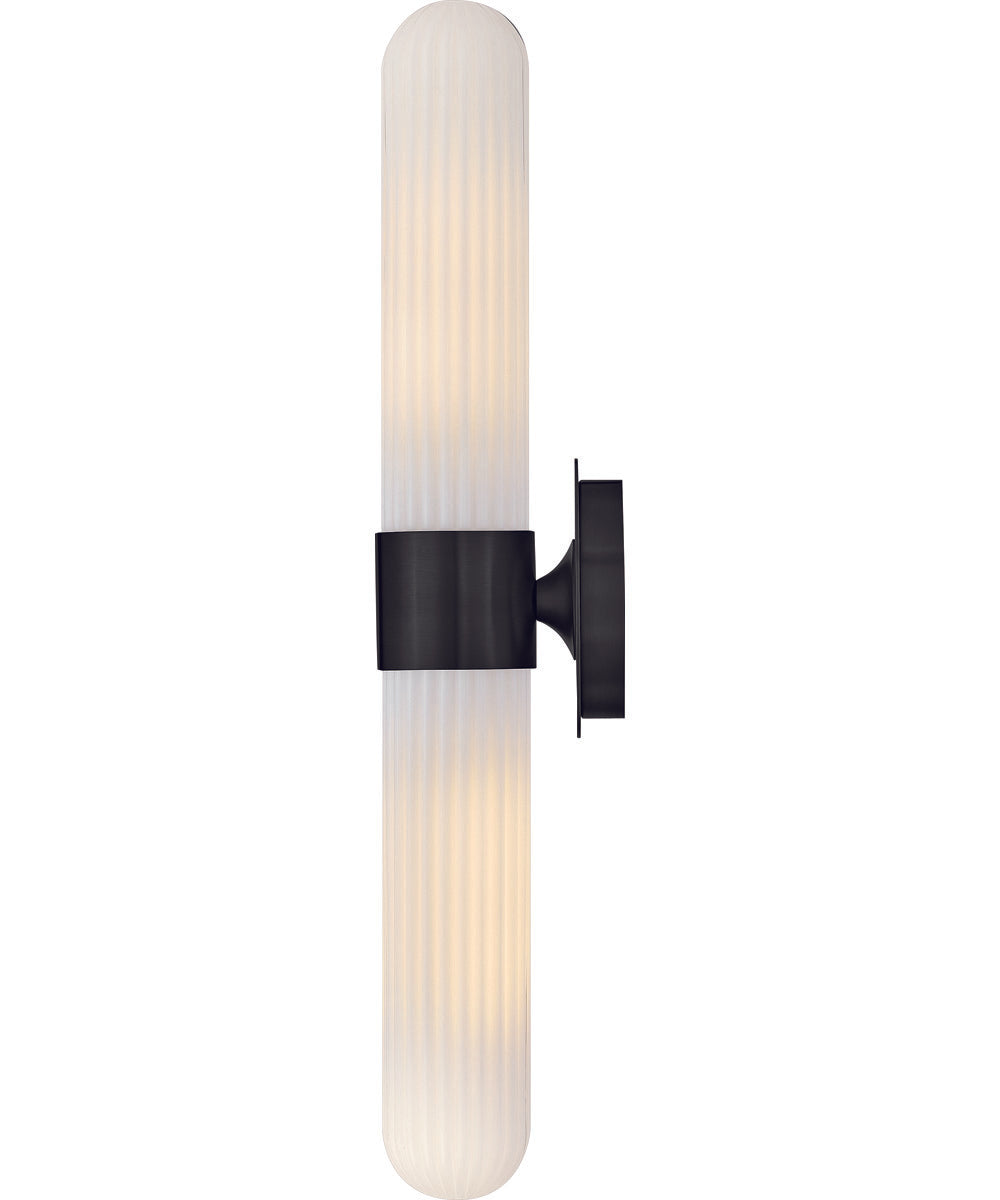 Nina 2-Light Large Two Light Sconce in Black