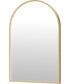 Elisse 24x36 Arch GLD LED MIRROR Gold