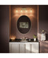 Reines 4-Light Bath Vanity with Clear Glass Shades Brushed Gold