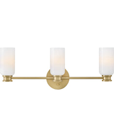 Naomi 3-Light Medium Three Light Vanity in Lacquered Brass