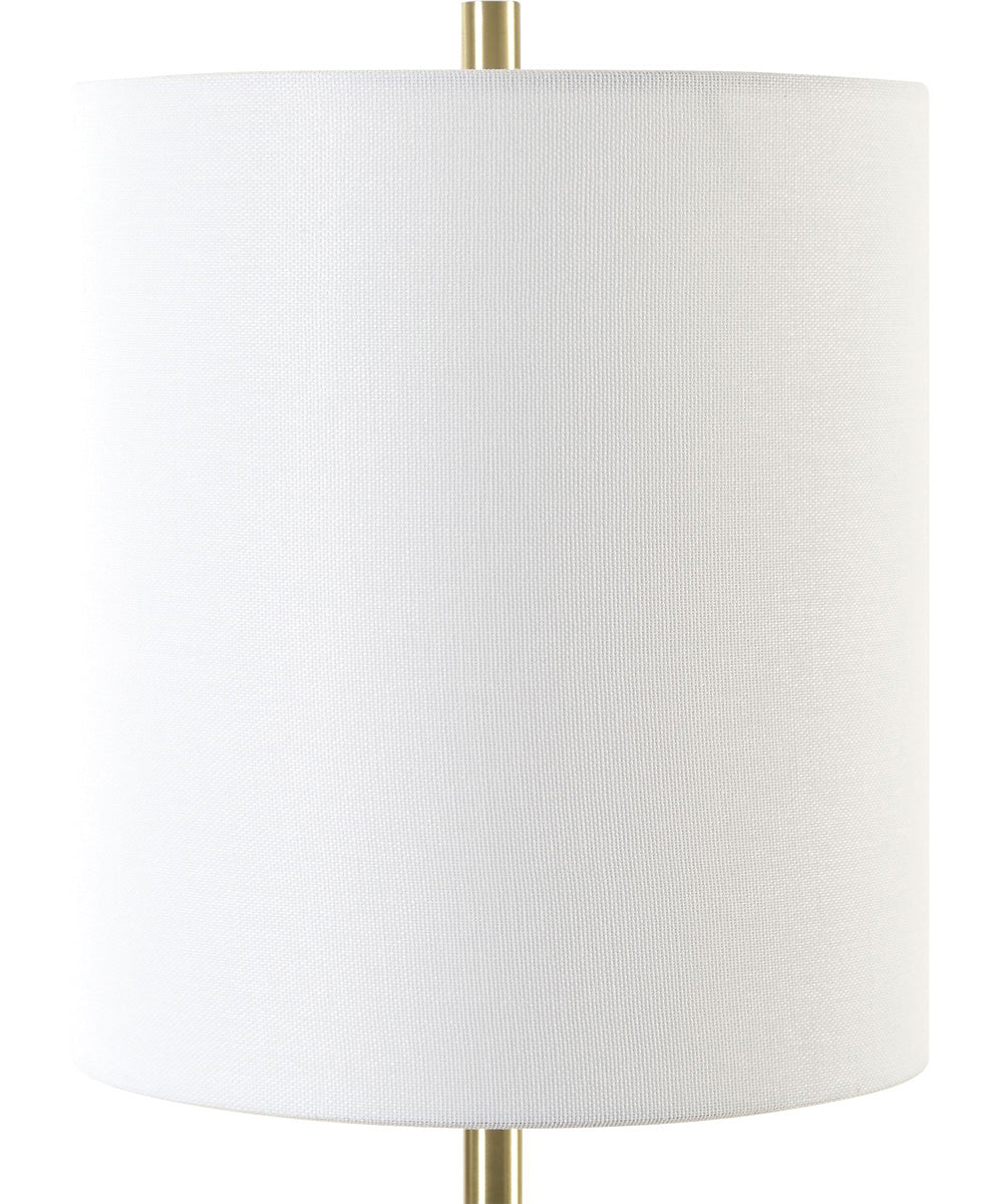 Enigma Teal Blue Glass Buffet Lamp