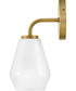 Gio 1-Light Medium Single Light Vanity in Lacquered Brass