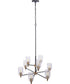 Council 9-Light Lighting Flat Black/Satin Brass