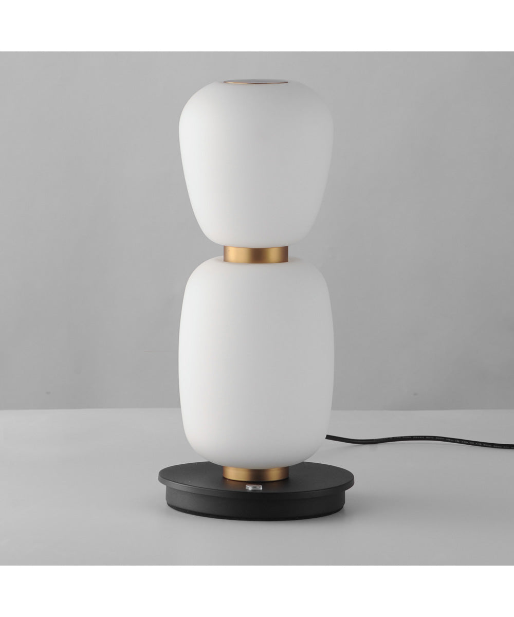 Soji Double Stack Portable Lamp Black / Gold
