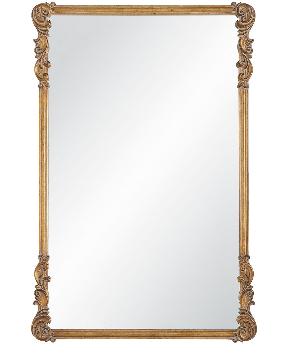 24x36" Wall Mirror in Antique Gold