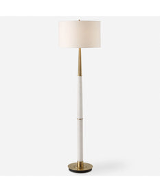 Faro White Marble Floor Lamp