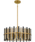 Richards 12-light Pendant Brushed Gold