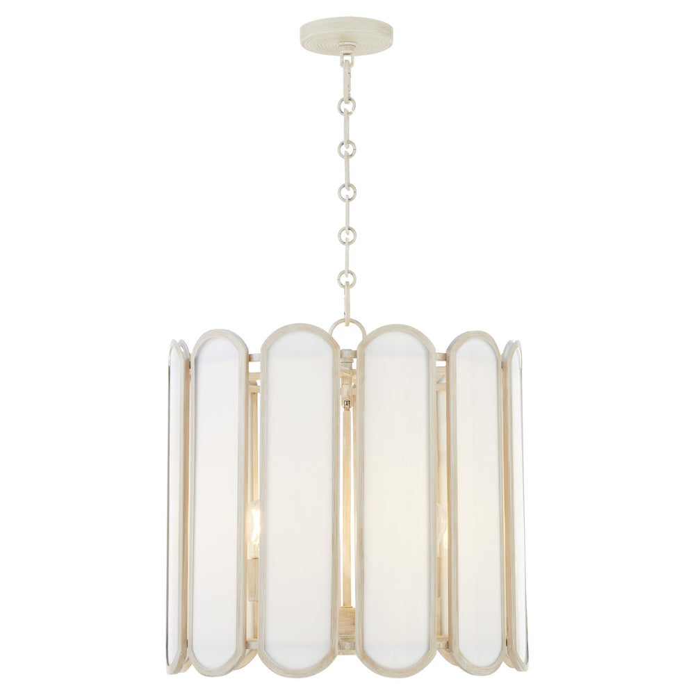 Belleview 4-light Pendant Washed Oak