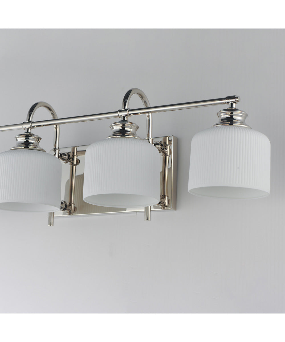 Bisque 4-Light Bath Vanity Polished Nickel