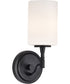 Liam 1-Light Vanity & Wall Matte Black