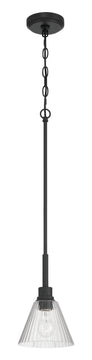 Pleated 1-Light Lighting Flat Black
