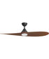 Surf 56 inch 2-Blade Marine Grade Fan w LED Black / Walnut