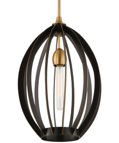 Darby 1 Light Architectural Oval Pendant