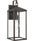 Cantley Extra Large Outdoor Wall Lantern with Clear Glass Panels Antique Bronze