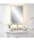 Crofton Lighted Brass Vanity Mirror