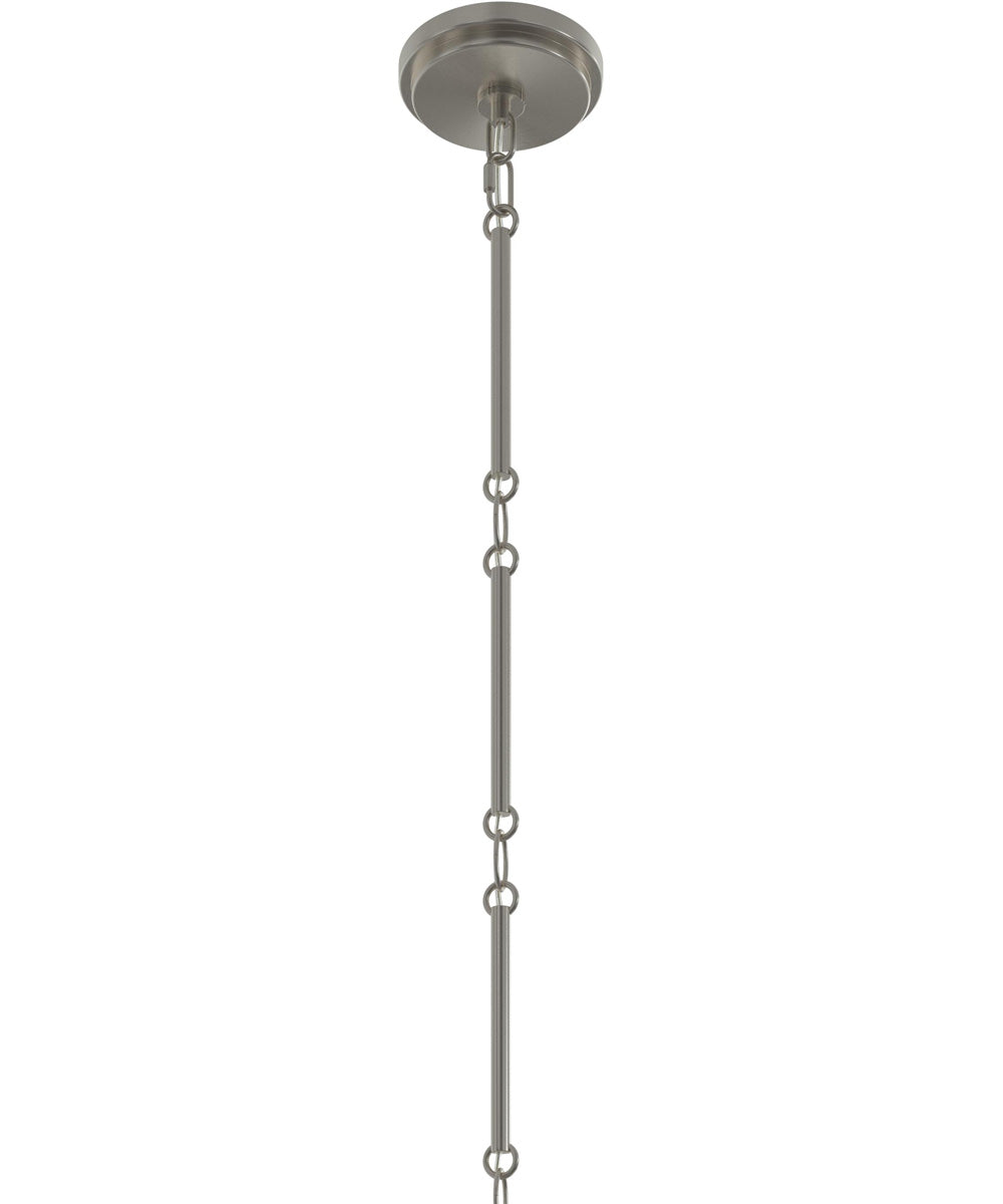 Pilar 6-Light Chandelier Brushed Nickel