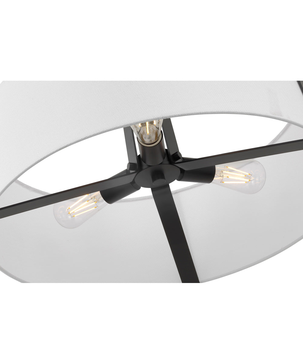 Flynn 3-Light Pendant Black