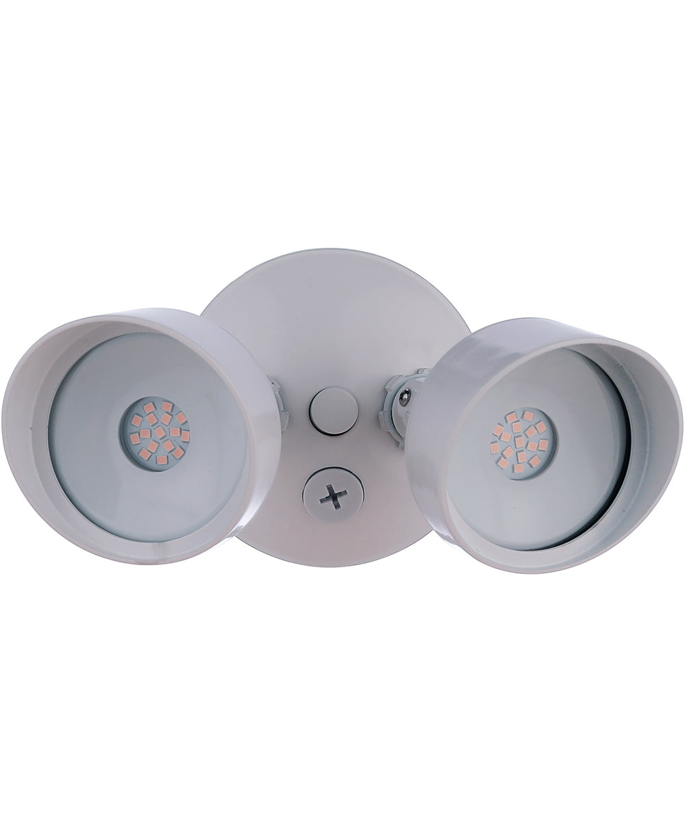 LED Flood 2-Light Outdoor Lighting White