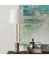 Sepia Brown Marble Buffet Lamp