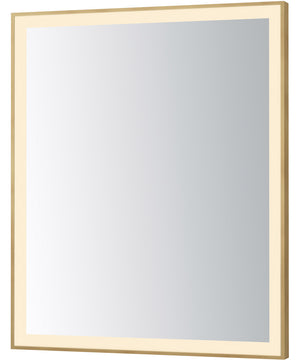 Framed 30x36 LED Mirror - 3CCT Gold