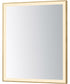 Framed 30x36 LED Mirror - 3CCT Gold