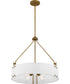 Halter 4-Light Pendant Natural Brass