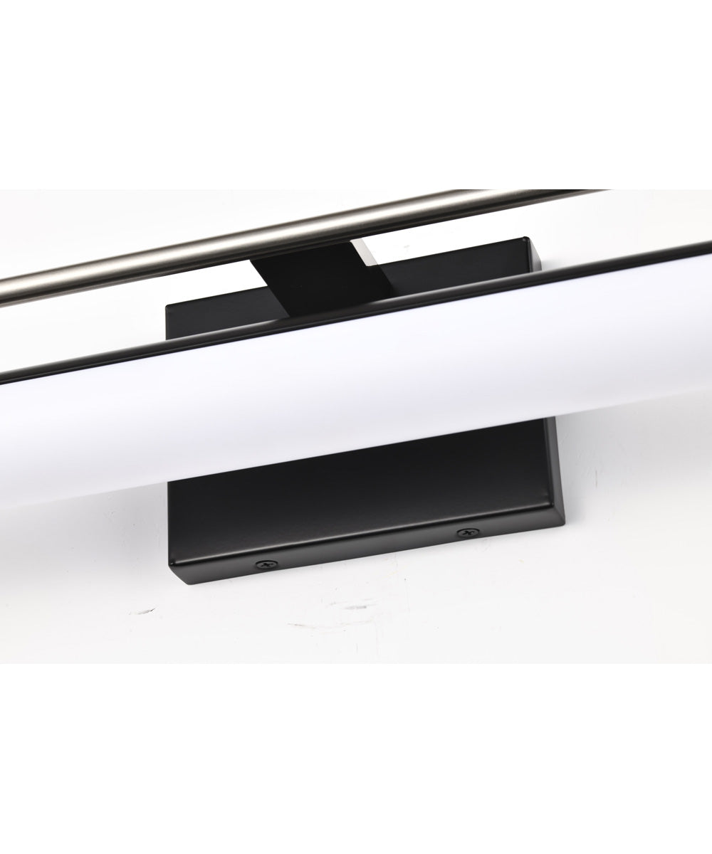 Solano  Vanity & Wall Black / Brushed Nickel