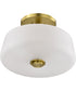 Lune 3-Light Close-to-Ceiling Vintage Brass