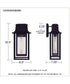 Garner 1-light Outdoor Wall Light Matte Black