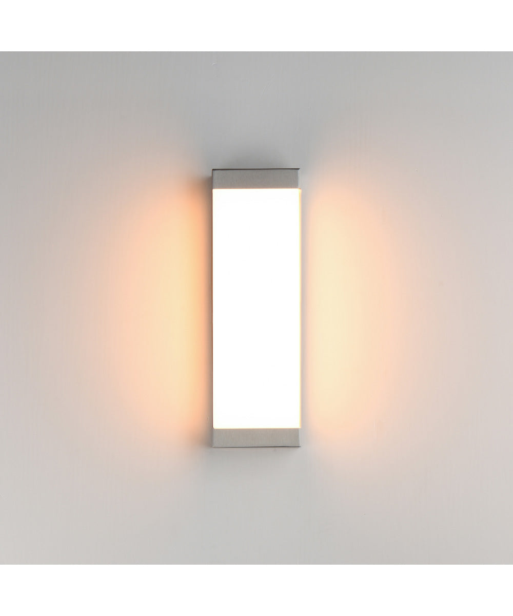 Tunnel 15-16 inch LED Outdoor Sconce Brushed Aluminum