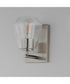 Geode 1-Light Sconce Satin Nickel