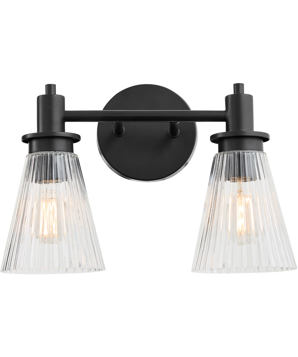 Lawton 2-light Bath Vanity Light Matte Black