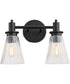 Lawton 2-light Bath Vanity Light Matte Black