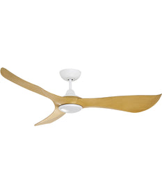 Keanu 56 inch Indoor/Outdoor Fan w LED Light Kit Matte White / Teak
