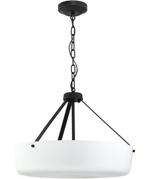 Lieon 3-Light Convertible Pendant Black