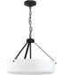 Lieon 3-Light Convertible Pendant Black