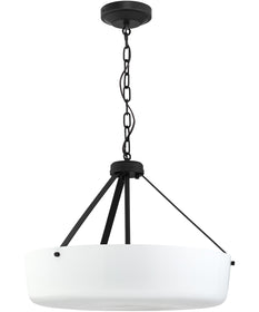 Lieon 3-Light Convertible Pendant Black